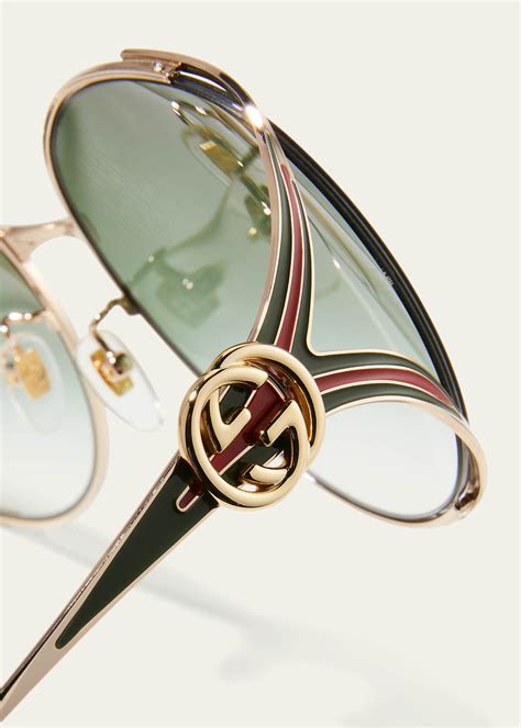 Gucci Oversized Oval Gg Sunglasses Bergdorf Goodman