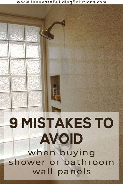 9 Dumb Mistakes You Can Avoid When Choosing A Shower Wall Panel System