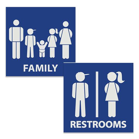 Kids Restroom Signs Clipart