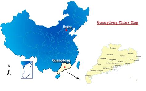 Guangdong Map Guangdong China Map