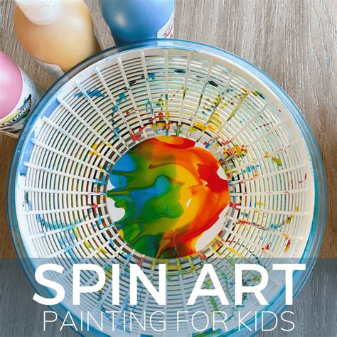 Rainbow Spin Art Painting Activity Toddler Approved