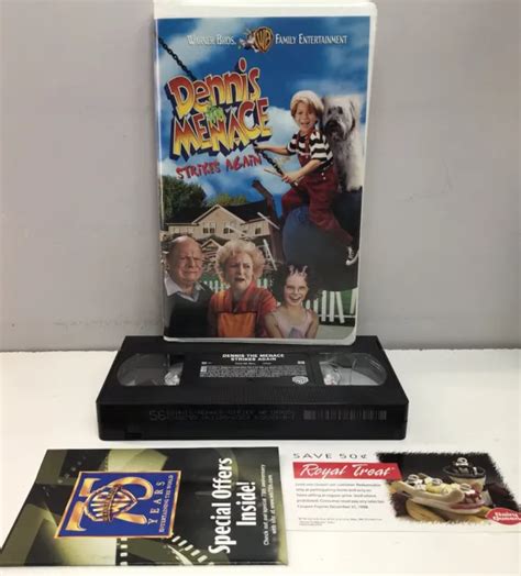 Dennis The Menace Strikes Again Vhs Video Tape Rickles Betty White Nearly New 719 Picclick