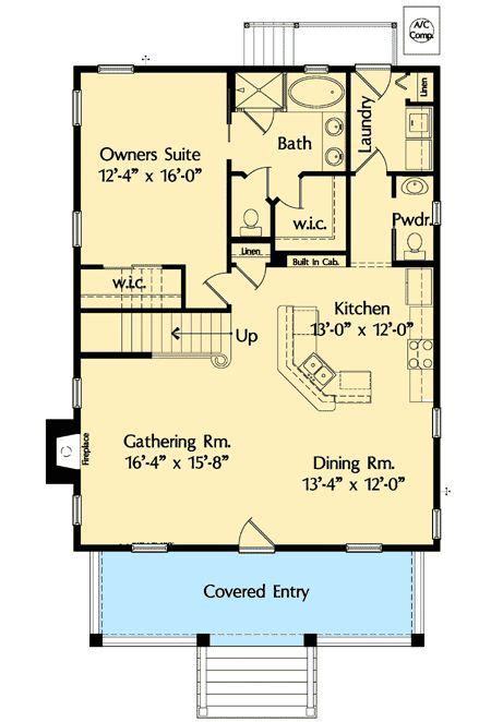 Plan 42820mj Three Bedrooms And A Loft Cottage Floor