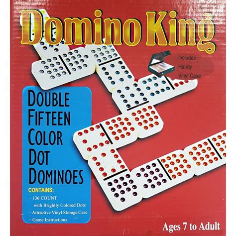 Dominoes Double 15 Coloured Spots Domino King Mind Games
