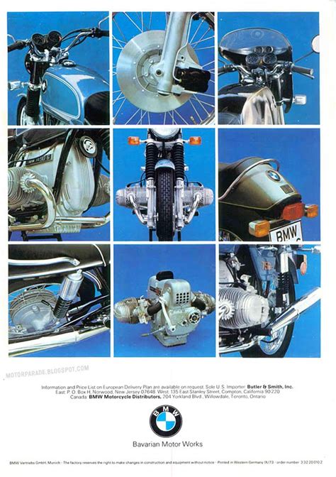 Racing Cafè Vintage Brochures Bmw R Series 1973 Usa
