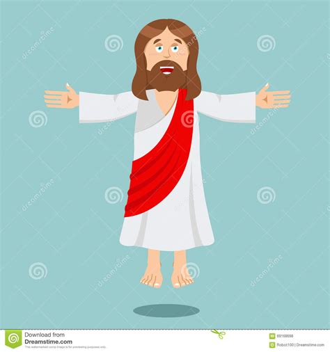 Jesus Christ Cheerful Son Of God Biblical Character Jesus Of N Stock