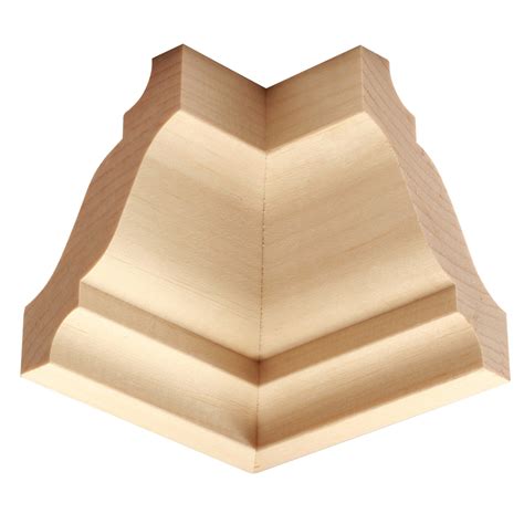 3875 In X 325 In Pine Inside Corner Crown Moulding Block At