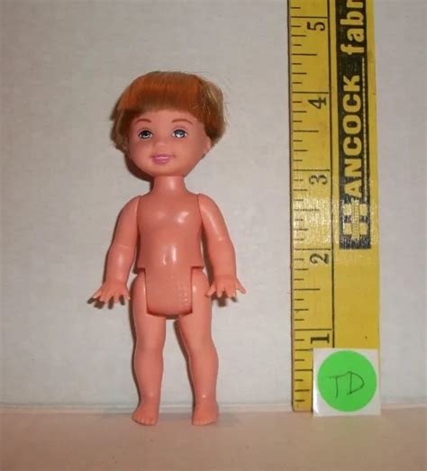 Mattel Nude Barbie Kelly Tommy Blonde Freckles Inch Doll For Ooak Tc