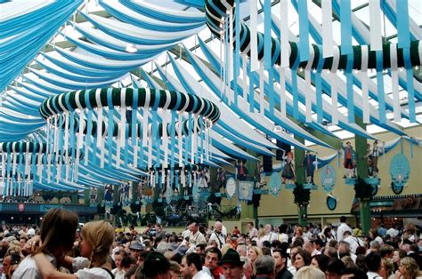 Oktoberfest At München Germany Spaten Tent On Opening Day 2007