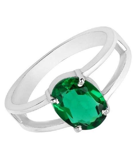 Emerald Ring With Natural Panna Stone Astrological And Lab Certified