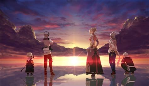 Wallpaper Final Fantasy Xiv Anime Style Group Minfilia