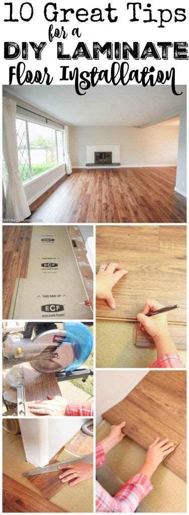 It was about 90% done for a few months now, only waiting for some specific finishing cuts and transition pieces. 10 Great Tips for a DIY Laminate Flooring Installation | The Happy Housie | Diy flooring, Floor ...