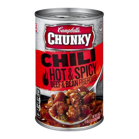Campbells Chunky Chili Beef With Beans Firehouse 19oz Can Garden Grocer