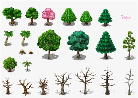 Download Pixel Art Pine Tree Clipart Tree Pine Clip Rpg Maker Mv Tree