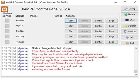 Error Fix Apache Shutdown Unexpectedly In Xampp V YouTube