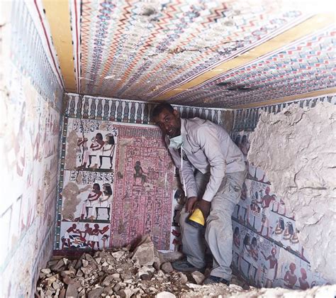 Photos Newfound Egyptian Tomb Has Colorful Murals Of Man And Wife Live Science