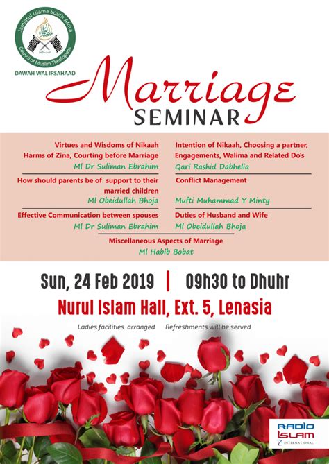 Marriage Seminar Lenasia Jamiatul Ulama South Africa