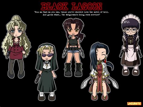 Black Lagoon Eda Balalaika Roberta Shenhua Revy Wallpaper Anime