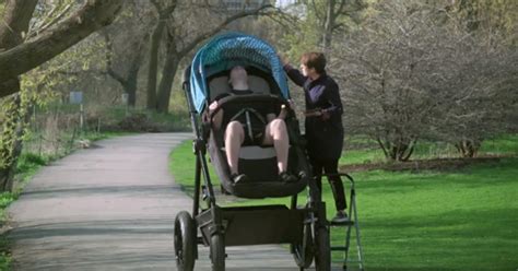 Company Makes Adult Sized Stroller For Parents To Test Cbs Boston