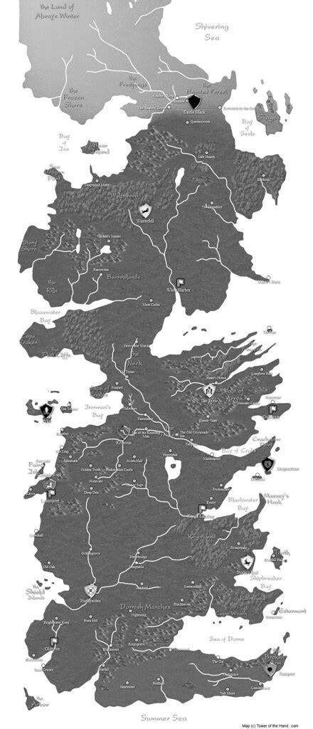 Westeros Map Printable Bandw Map Of Westeros Printable Flickr