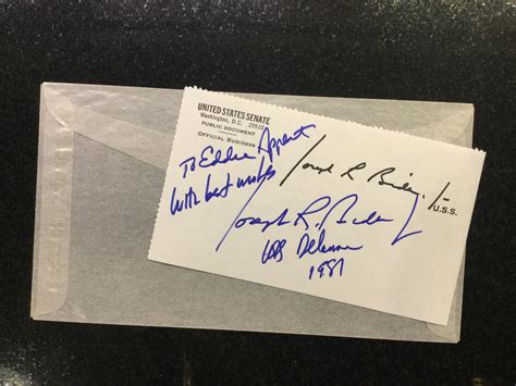 My Joe Biden Autograph From 1981 Post Your Joe Biden Autographs Here — Collectors Universe