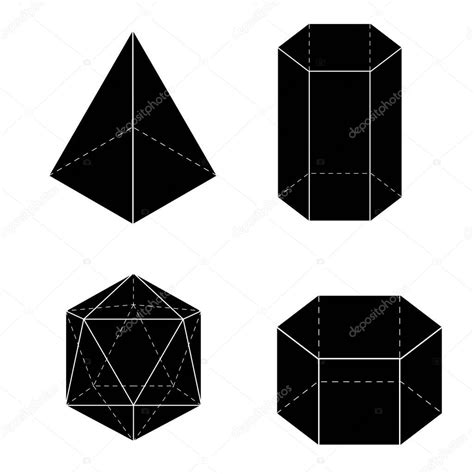 Conjunto De Formas Geométricas Básicas 3d Vector De Sólidos