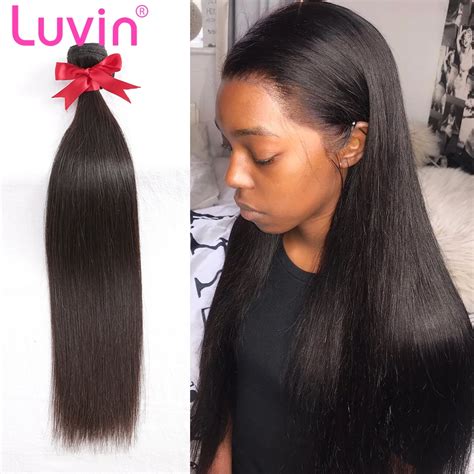Buy Luvin Raw Indian Hair Bundles Straight Human Virgin Hair Weave 1pc Hair