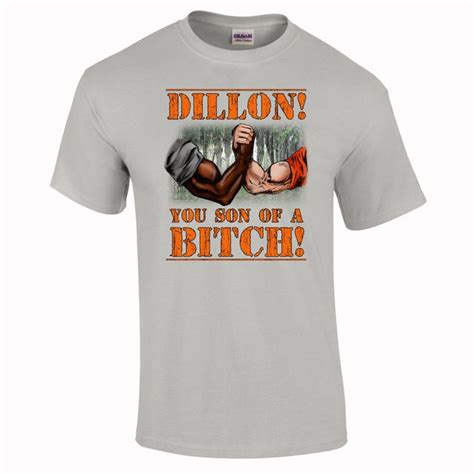 Dillon You Son Of A Bitch Dutch 80s Predator Ts Funny T Shirts Short Sleeves Cotton Fashion