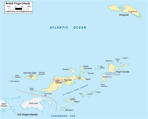 Map Of Us Virgin Islands Map