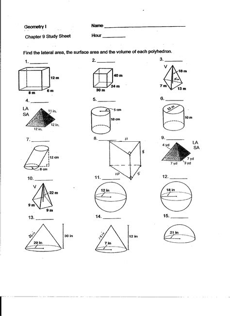 Each worksheet is printable and available in a variety of formats. 16 Best Images of Cone Cylinder And Sphere Worksheet ...