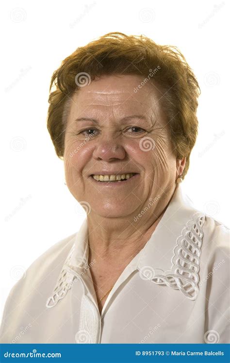 Portrait Of A Senior Woman Stock Image Image Of Retired 8951793