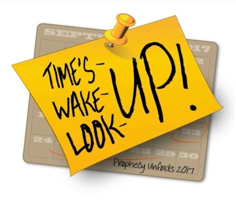 A Yellow Sticky Note With The Words Times Wake Up Written On It