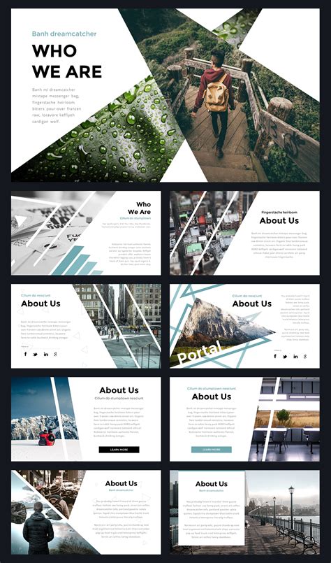 Portal Modern Powerpoint Template By Thrivisualy On