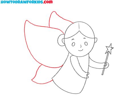 How To Draw A Fairy Easy Drawing Tutorial For Kids