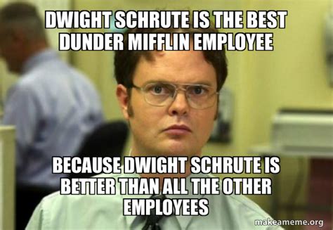 Dwight Schrute Is The Best Dunder Mifflin Employee Because Dwight