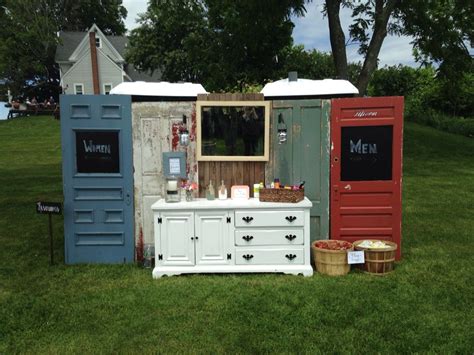 How To Class Up A Porta Potty For Your Outdoor Wedding