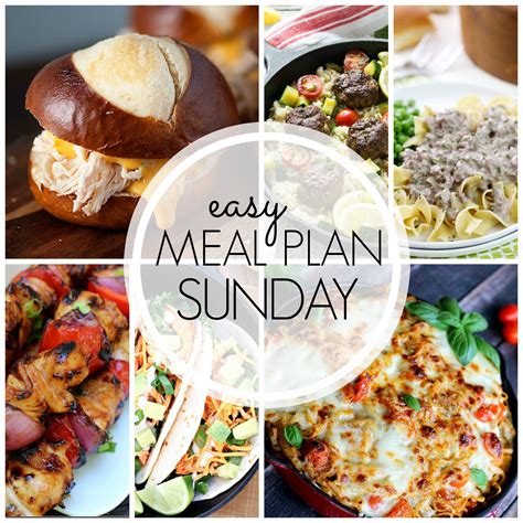 Easy Meal Plan Sunday 53 Mandys Recipe Box