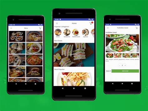 Explore thousands of beautiful free templates. Android Restaurant App Design Template by iOS App ...