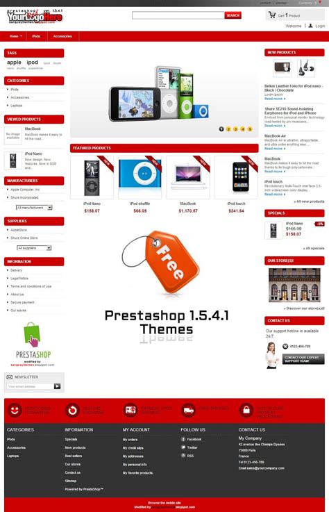 Free Prestashop 1.5.4.1 Themes | ZayThemes[dot]Com