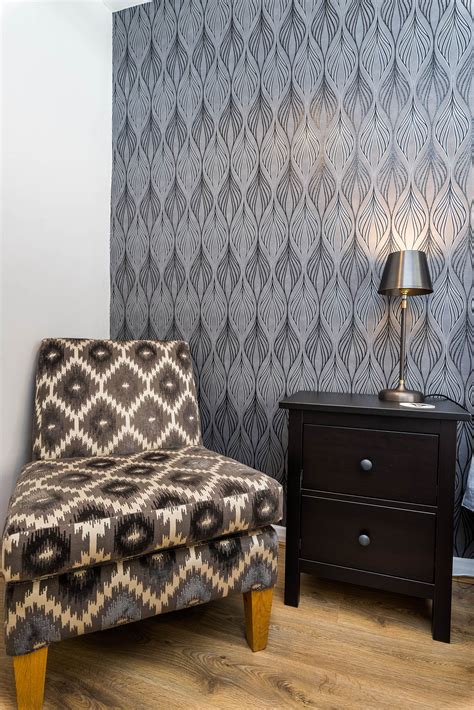 Maybe you would like to learn more about one of these? Close up of Wilko wallpaper on bedroom wall (With images ...