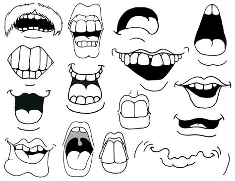Cartoon Mouths How To Draw Cartoon Mouths Cartoon Mouths Cartoon