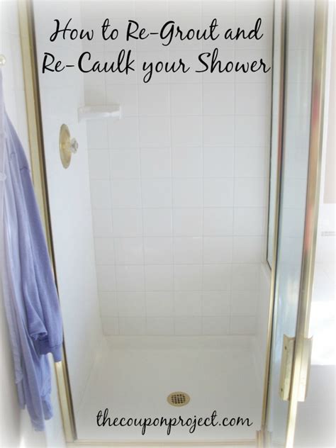Dry your shower doors using a clean towel and make sure they are thoroughly clean. How I Re-Grouted My Shower For Under $50 - The Coupon Project