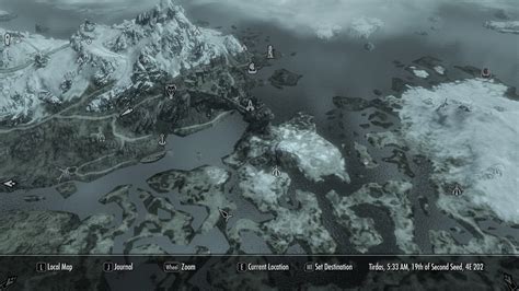 Map Of Skyrim With Roads Pararot