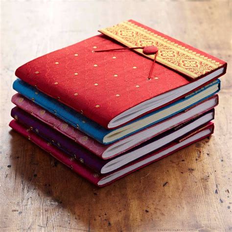 Handmade Sari Photo Albums By Paper High Book Binding Book Binding