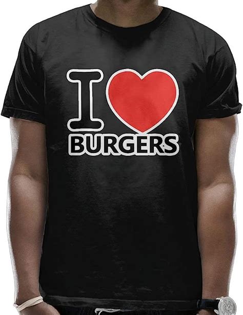 pmguerxbfhyd i love burgers t shirt short sleeve t shirt for men amazon ca clothing shoes