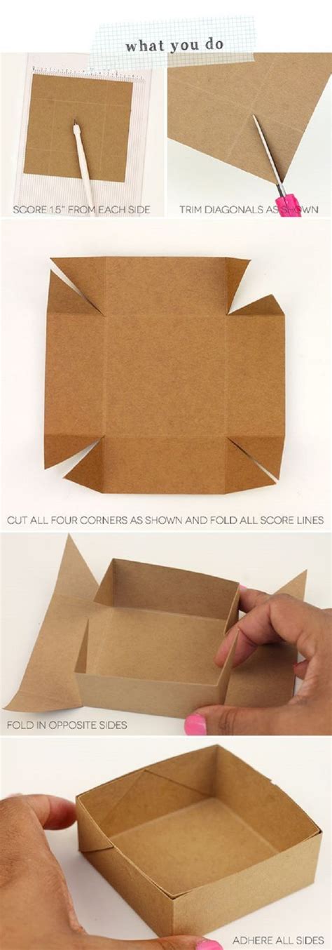 Diy Paper Box Tutorial Simplest Box Ever 14 Useful Yet Unique Diy