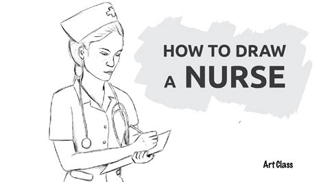 How To Draw A Female Nurse Youtube