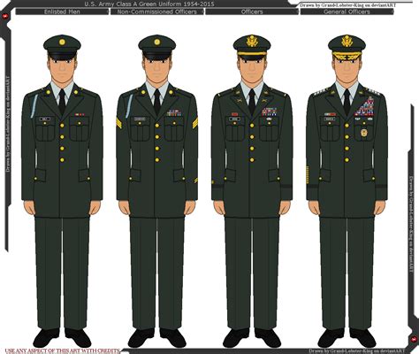 Us Army Class A Green Uniforms 1954 2015 By Grand Lobster King On