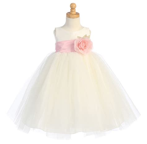 Ballerina Flower Girl Dress Ivory Girls Bl228 Mollys Hanger