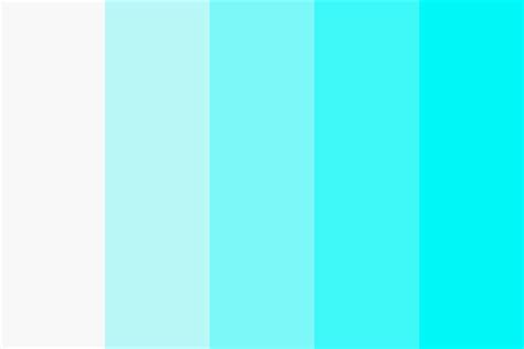 White To Cyan Color Palette